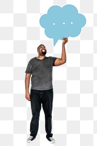 Speech bubble png element, transparent background