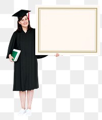 Graduation png element, transparent background