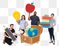 Education png element, transparent background