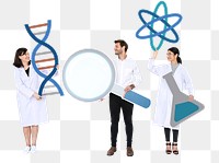 Researcher png element, transparent background