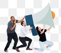 Megaphone png element, transparent background