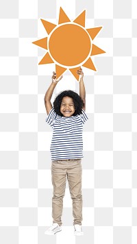 Kid png element, transparent background