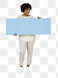 Blank sign png element, transparent background