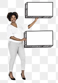 Blank sign png element, transparent background