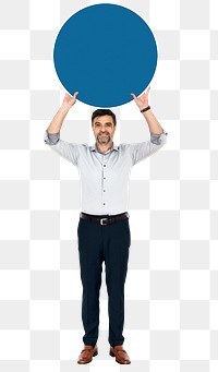 Round sign png element, transparent background