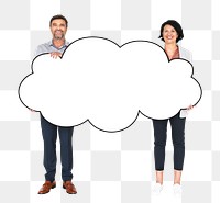 Cloud network png element, transparent background