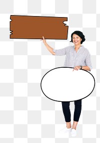 Message box png element, transparent background