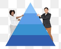 Business hierarchy png element, transparent background