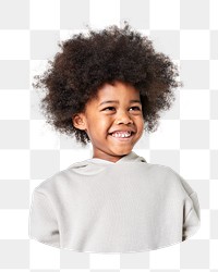 Happy png African Amercian child,  transparent background