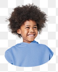 Happy png African Amercian child,  transparent background