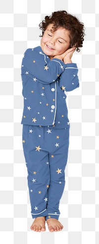 Little boy png nightwear apparel, transparent background