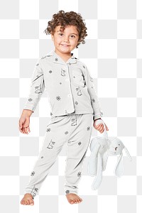 Little boy png nightwear apparel, transparent background