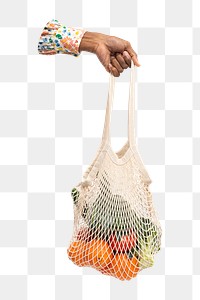 Png net string bag environmental friendly, transparent background