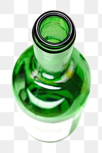 PNG beer bottle, collage element, transparent background