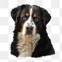 PNG  bernese mountain dog , collage element, transparent background