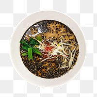 PNG vegan ramen meal, collage element, transparent background