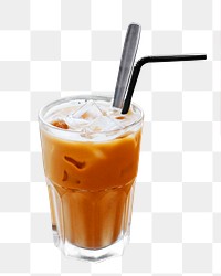 PNG iced coffee, collage element, transparent background