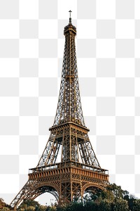 PNG Eiffel Tower in Paris, collage element, transparent background