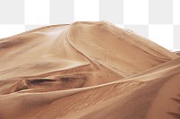 PNG desert landscape border collage element, transparent background