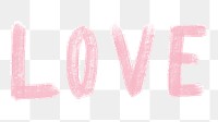 Love png sticker, transparent background