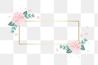 Flower png frame, transparent background