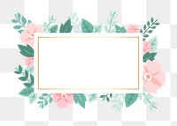 Flower png badge, transparent background