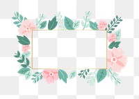 Flower png frame, transparent background