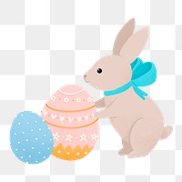 Png Easter rabbit element, transparent background
