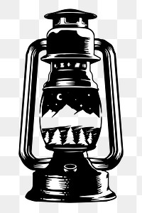 Camping lantern png, transparent background