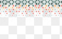 Geometric png border, transparent background