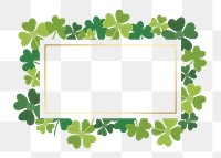 St. Patrick's day celebration png frame, transparent background