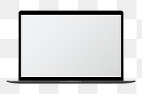 Png digital laptop mockup, transparent background