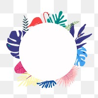 Summer png frame, transparent background