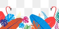 Summer png border, transparent background