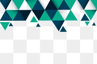 Geometric png border, transparent background