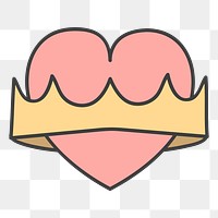 Heart png illustration, transparent background