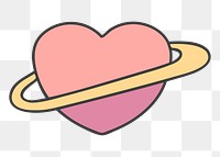 Heart png illustration, transparent background