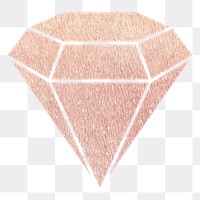 Shimmering diamond png, transparent background