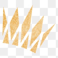 Png gold glittery luxurious crown sticker, transparent background