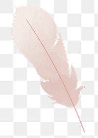 Feather png illustration, transparent background