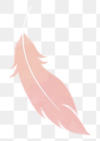 Feather png illustration, transparent background