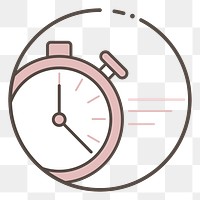 Stopwatch png illustration, transparent background