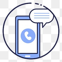 Calling png illustration, transparent background