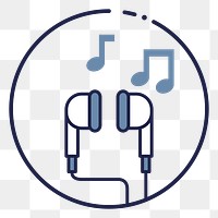 Headphones png illustration, transparent background