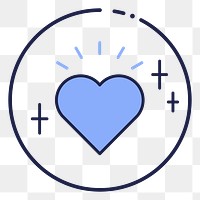 Heart png illustration, transparent background