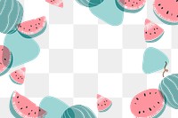 Fruits png border, transparent background