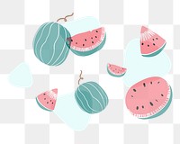 Fruit sticker png, transparent background