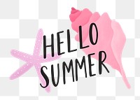 Summer holiday png sticker, transparent background