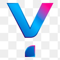 Png Capital letter Y vibrant element, transparent background