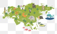 Wildlife habitat png illustration, transparent background